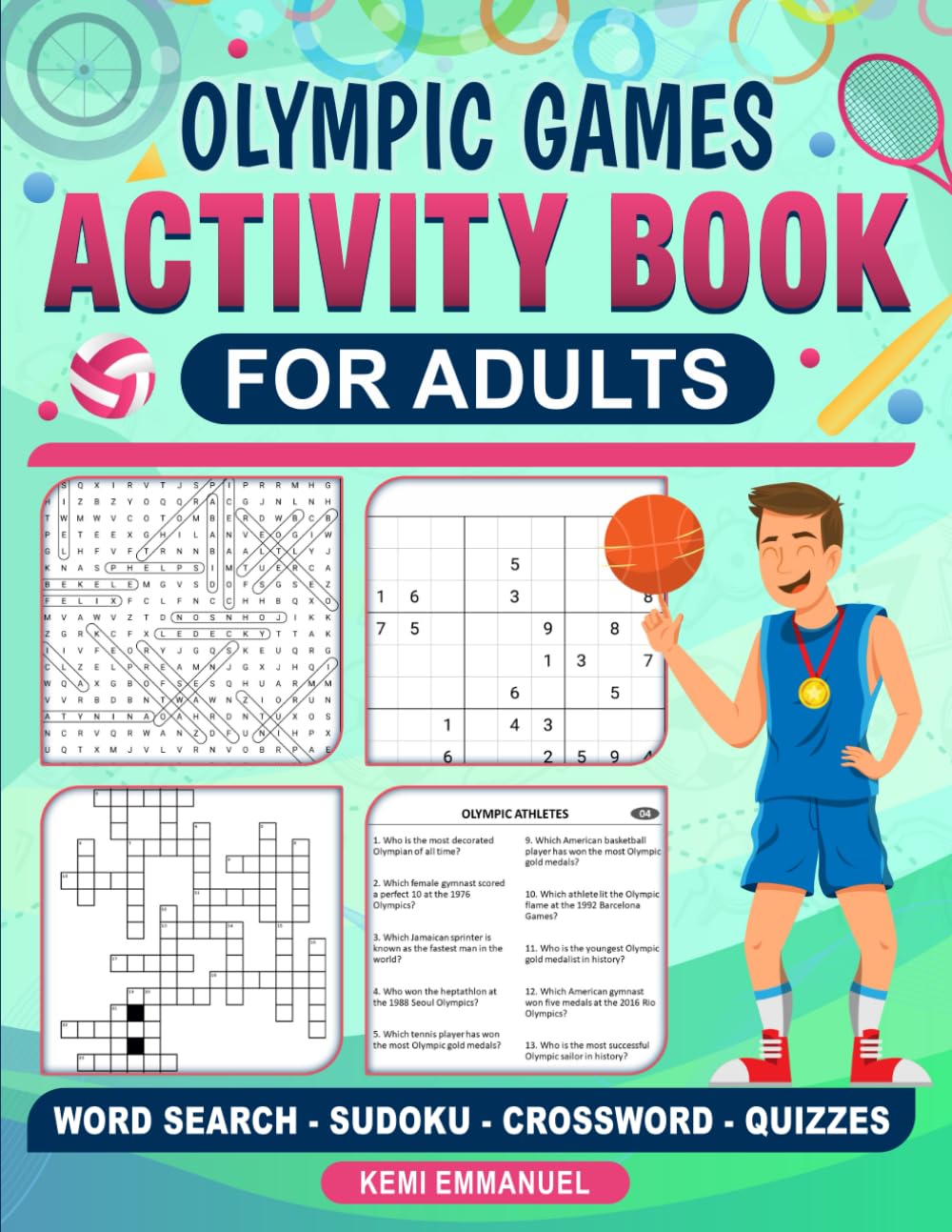 Olympics Games Activity book for adults