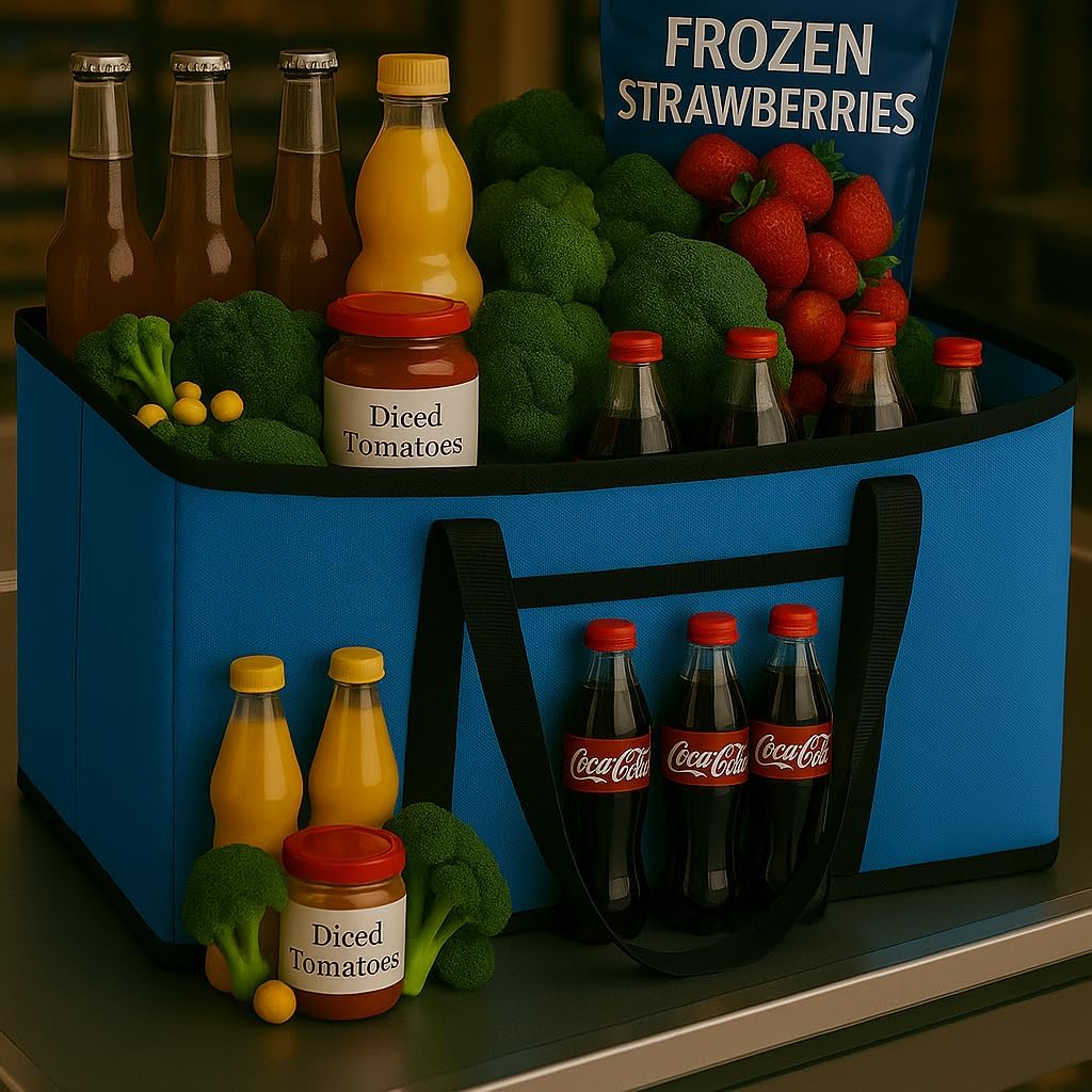 XXXL Insulated Food Delivery Bag Cooler Bags Keep Food Warm Catering Therma for doordash Catering Cooler Bags Keep Food Warm Catering Therma Catering Shopper hot Blue Blue… - Image 4