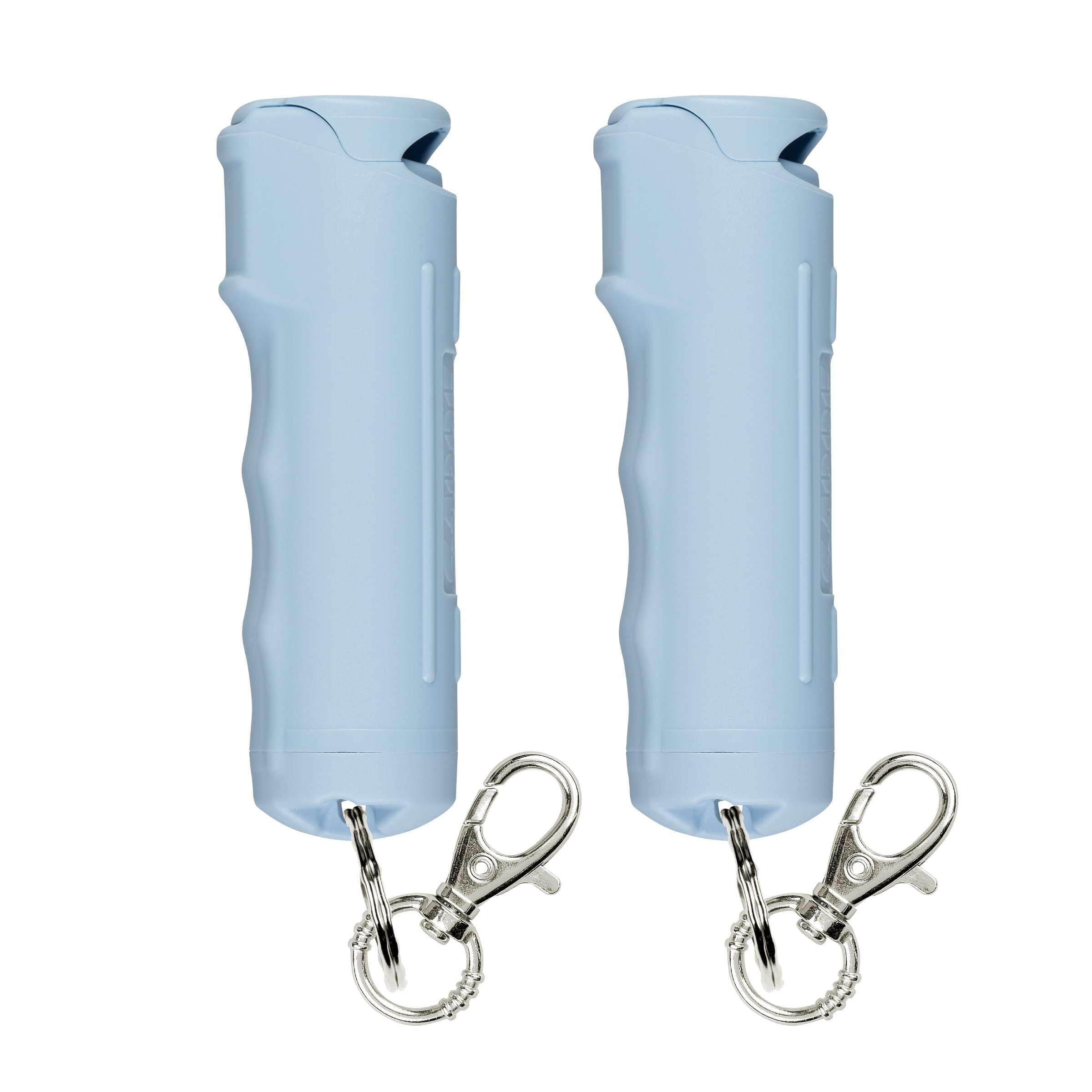 SABRE Pepper Spray with Fast Flip-Top Safety &amp; Snap‑Clip Keychain for Self Defense - Maximum Police Strength OC with UV Marking Dye, 10‑Sec. Spray, 14-ft Range, Finger Grip, Made in USA, 0.54 fl oz