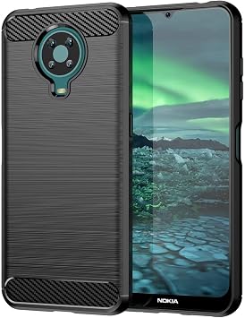 Case for Nokia G10 Case, Nokia G20 Case, Nokia 6.3 TA-1336 Case, Ultra Slim Phone Cover with Shock-Absorption TPU Rubber Protective Cases for Nokia G10/G20 Black