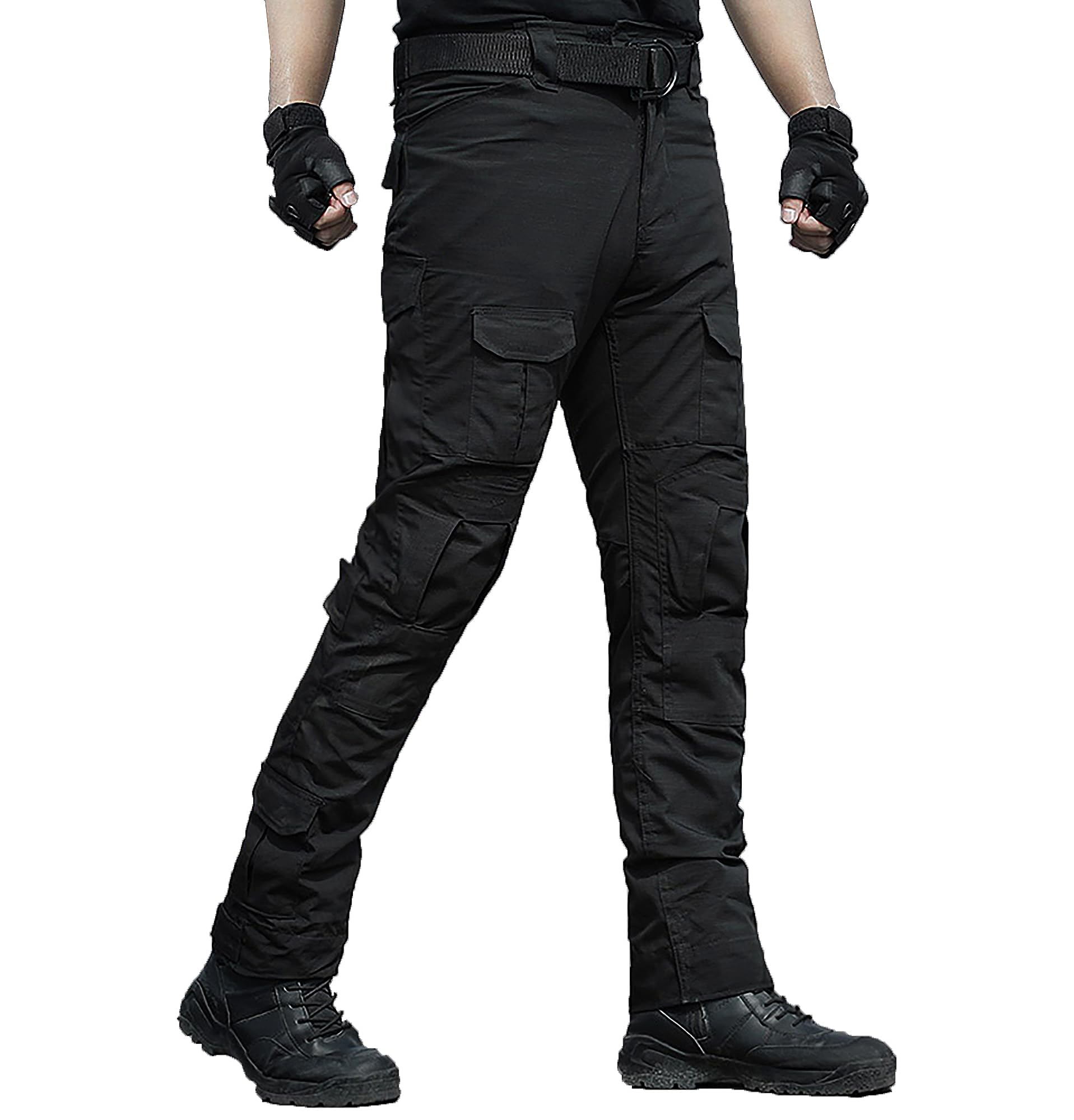 Pantalon de Combat avec Genouillères Pantalon Cargo Homme Tactique Pantalons de Travail CS Jeux Cosplay Multi-Pockets