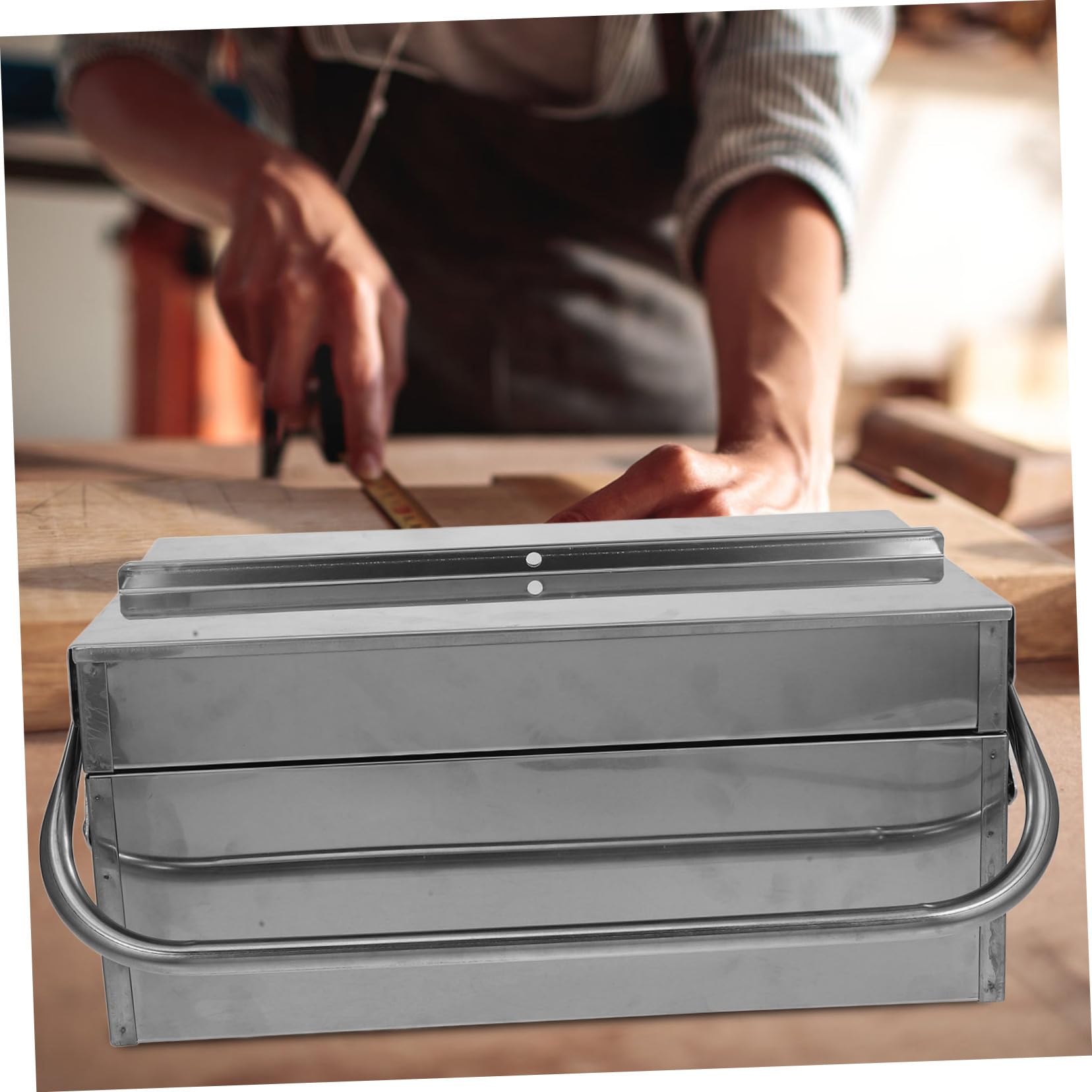 jojofuny Caja De Herramientas Maletín De Transporte Asa Almacenamiento Elegante