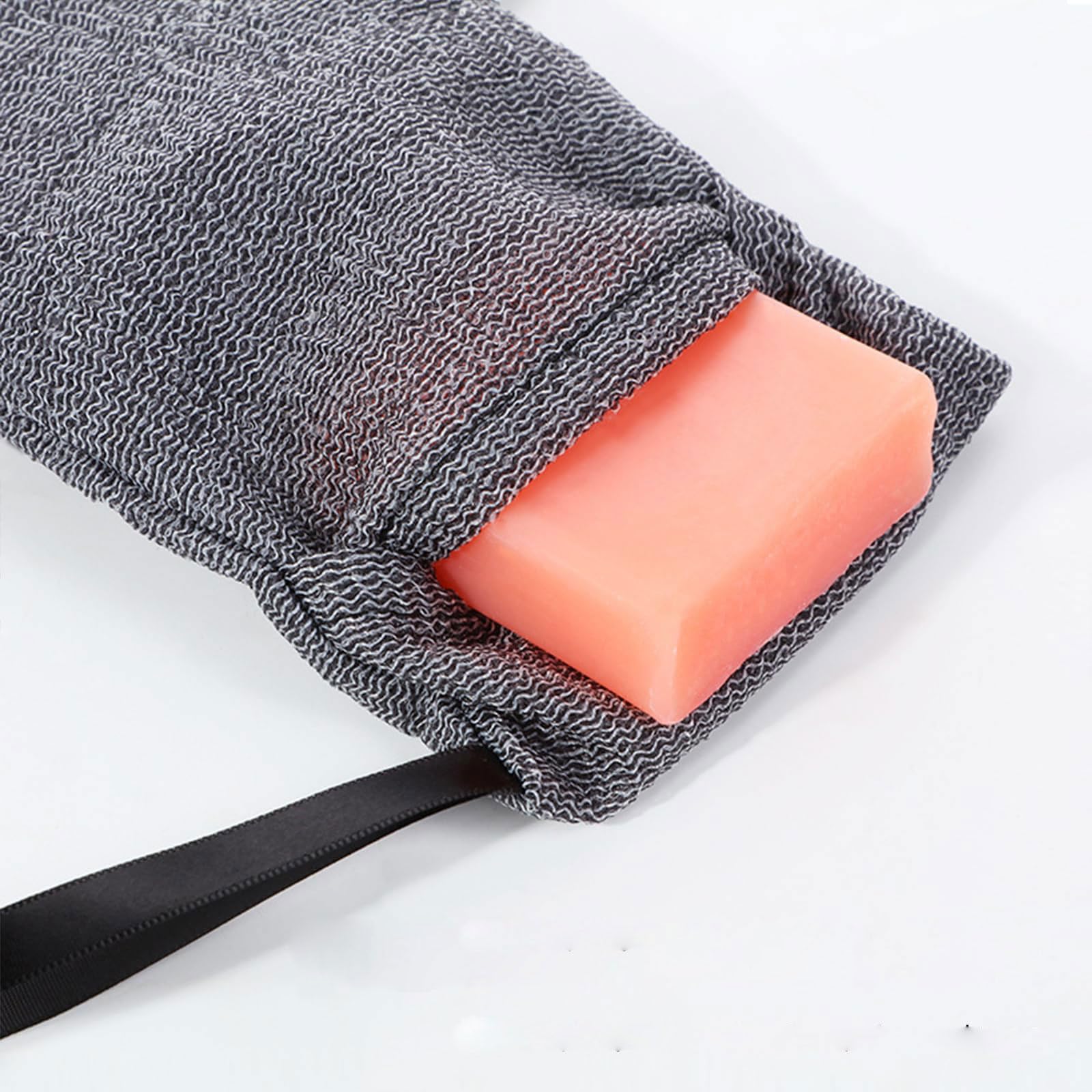 Bolsa de Jabón para Adultos, Bolsa Exfoliante de Nylon, Cuidado Corporal Efectivo para Piel Áspera, Producto Sostenible
