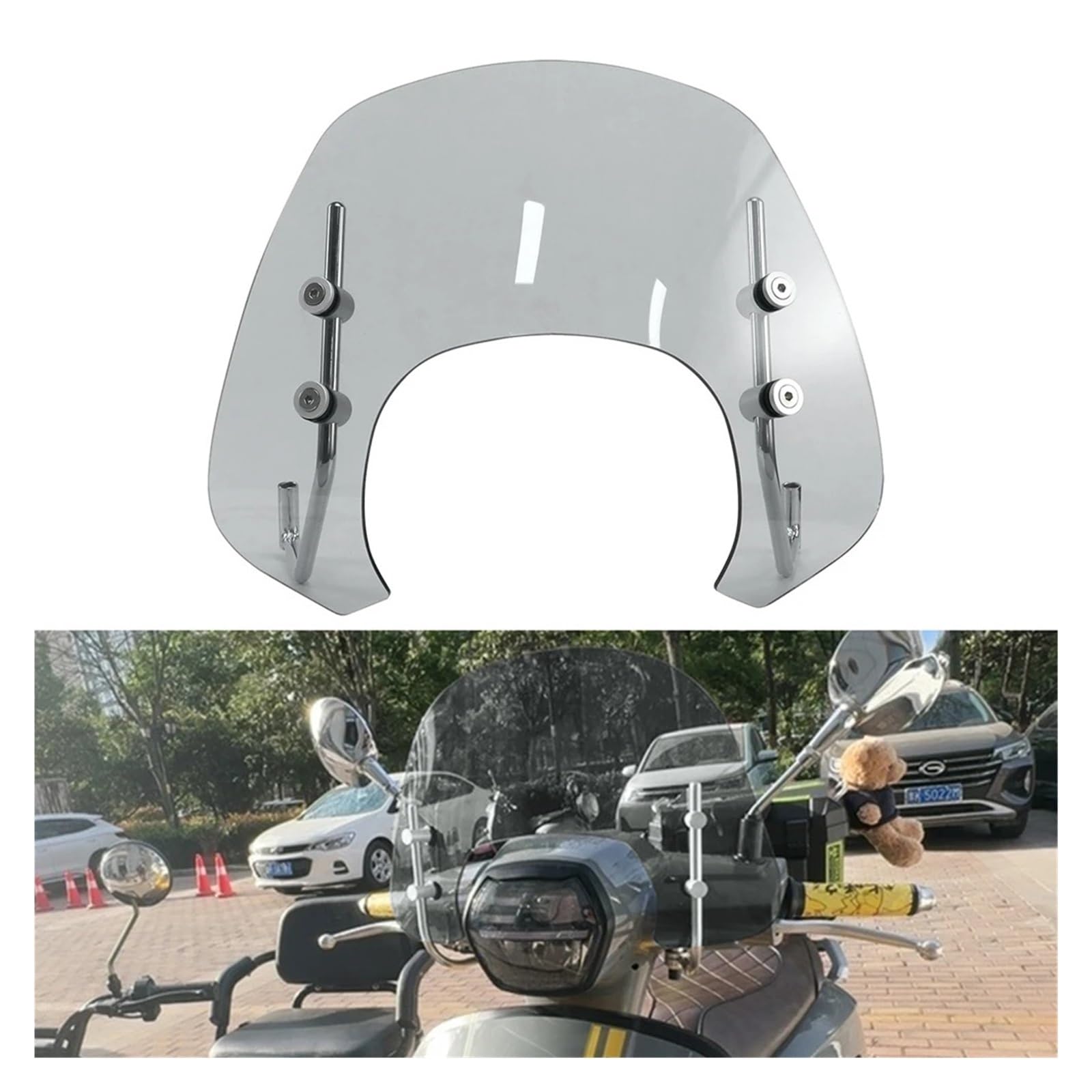 Parabrezza for scooter | Modifica del parabrezza Protezione toracica del parabrezza anteriore(Clear)