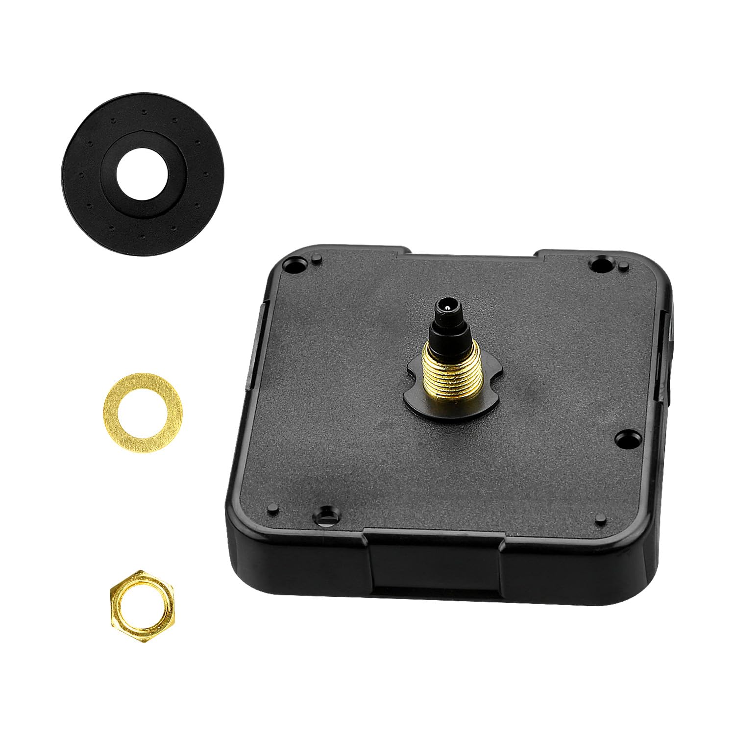 Gaomumu Silent Sweep Clock Mechanism Replacement 18mm Shaft Length for DIY Wall Clock Repair - Quartz Movement, Battery Powered, No Ticking, Precision Timekeeping, Quiet Operation