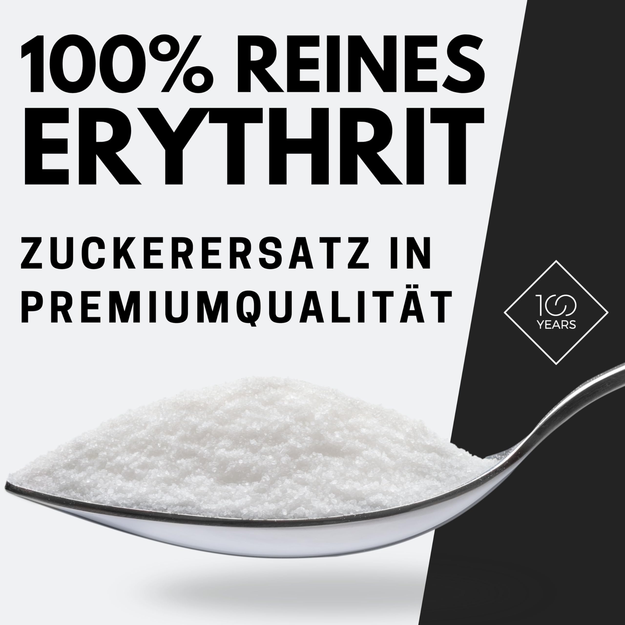 Erythrit 5KG im Eimer - Kalorienfreier Erythrit Zucker - Erythritol natürlicher Zuckerersatz - Zahnfreundlich, leicht löslich