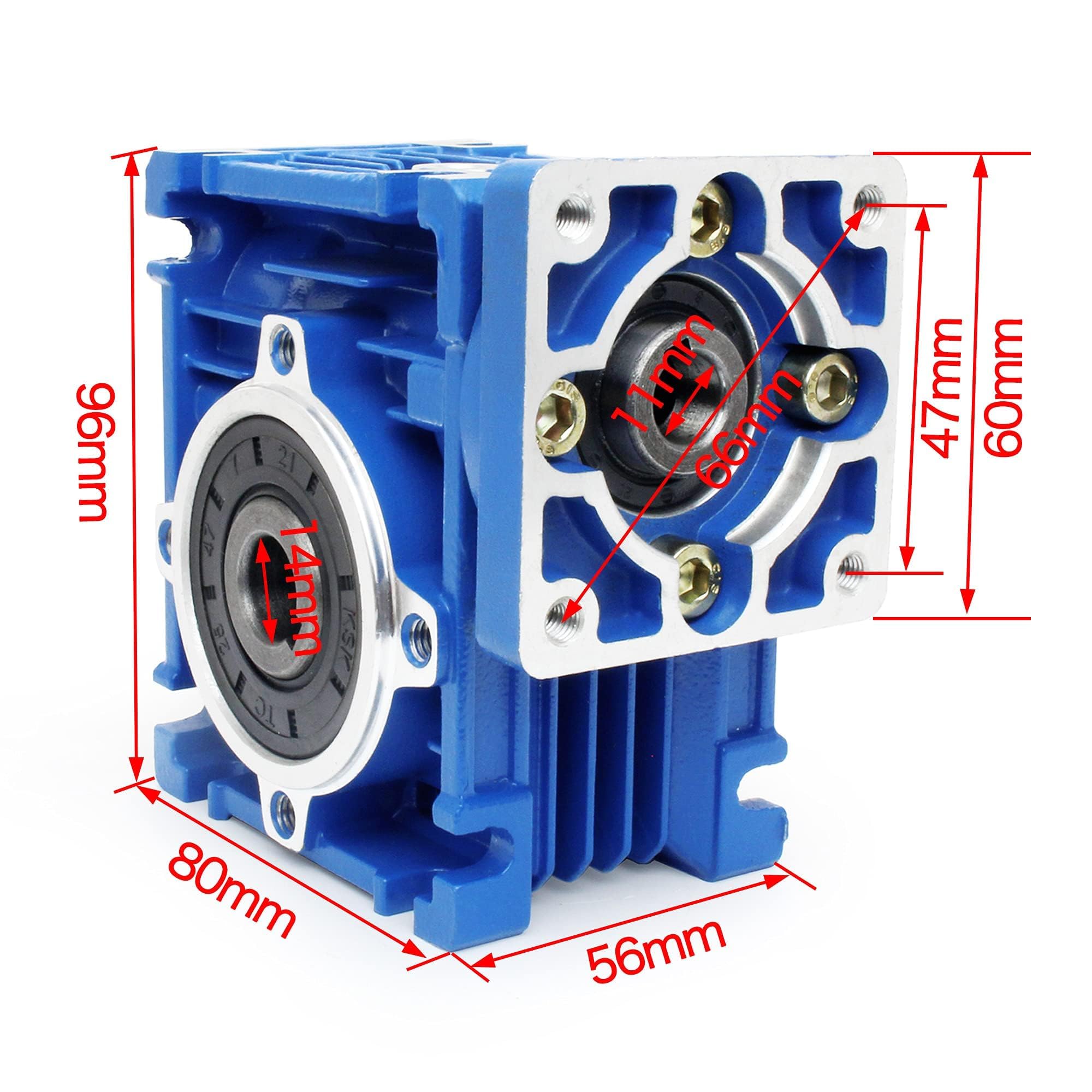 CNCTOPBAOS NMRV30 Worm Gearbox Speed Reducer NMRV030 Worm Gear