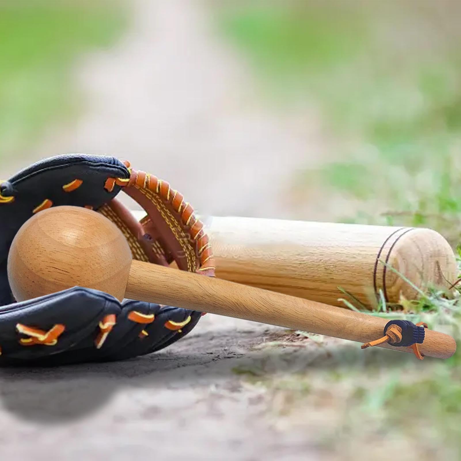 Marteau de de baseball – Marteau de de baseball en bois d'hévéa | Marteaux façonnant des gants | Balle d'entraînement rebondissante pour adultes et jeunes – Forme ronde en bois pour