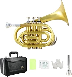 EASTROCK Pocket Trumpet with Mouthpiece