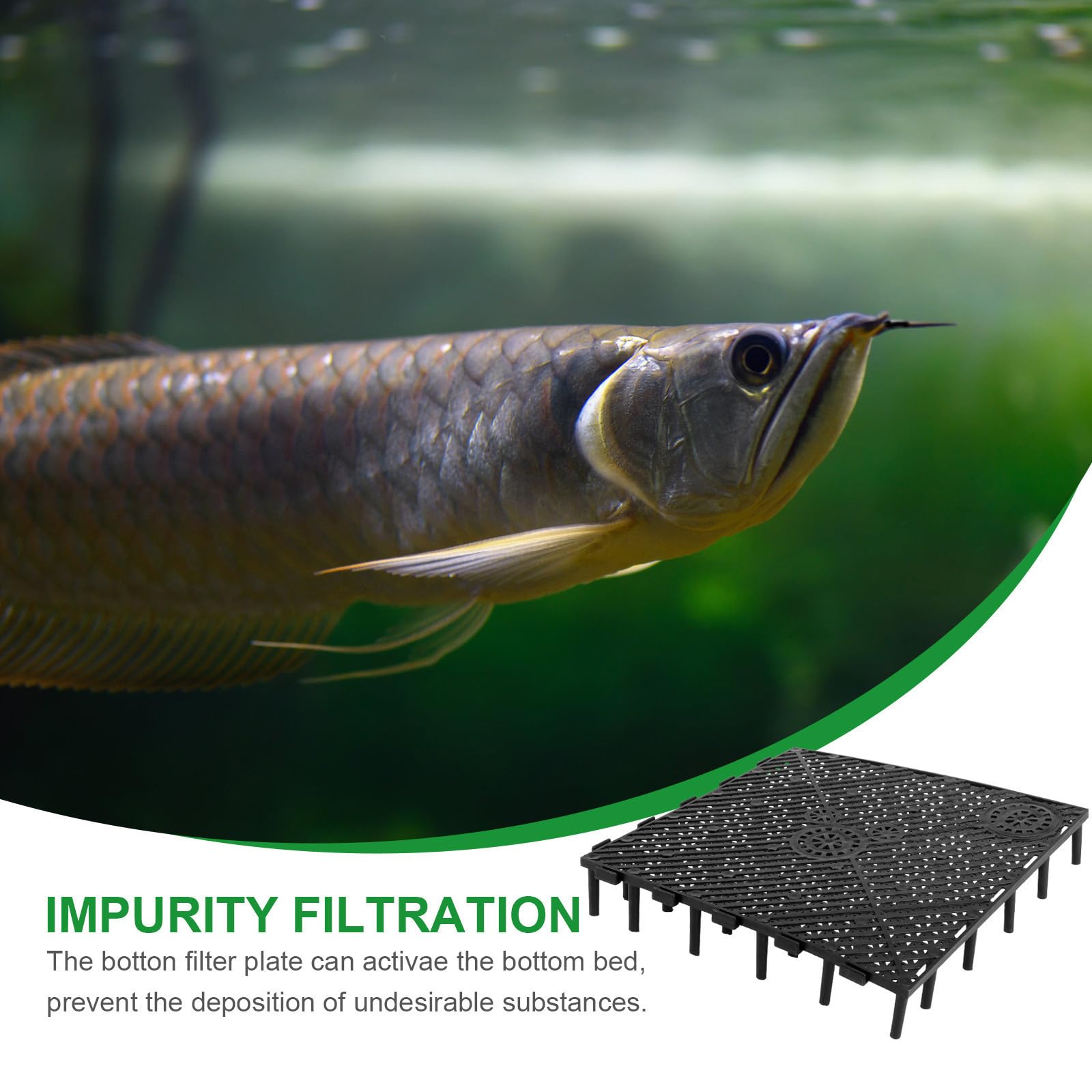 MAGICLULU Plaques Filtrantes Filtration de Fond Lot de 20 en PVC pour Aquarium, Installation par Emboîtement, Souplesse et L’élevage de Poissons
