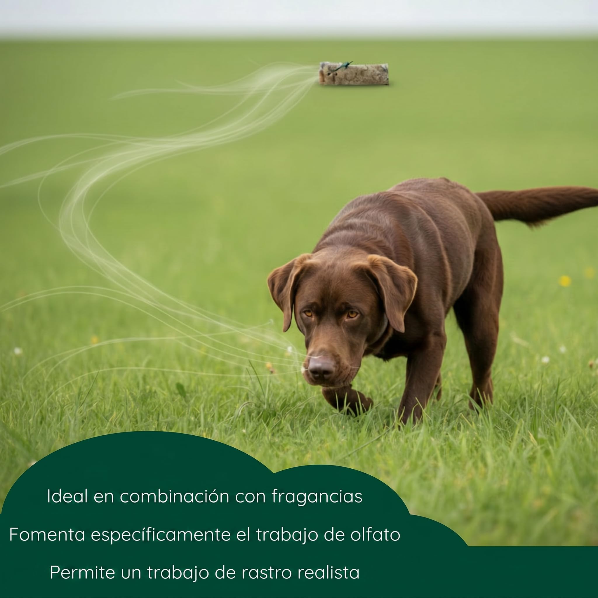 Romneys Dummy de conejo | Dummy estándar 500 g recubierto con piel de conejo real | Apportel Wild para el entrenamiento de perros de caza