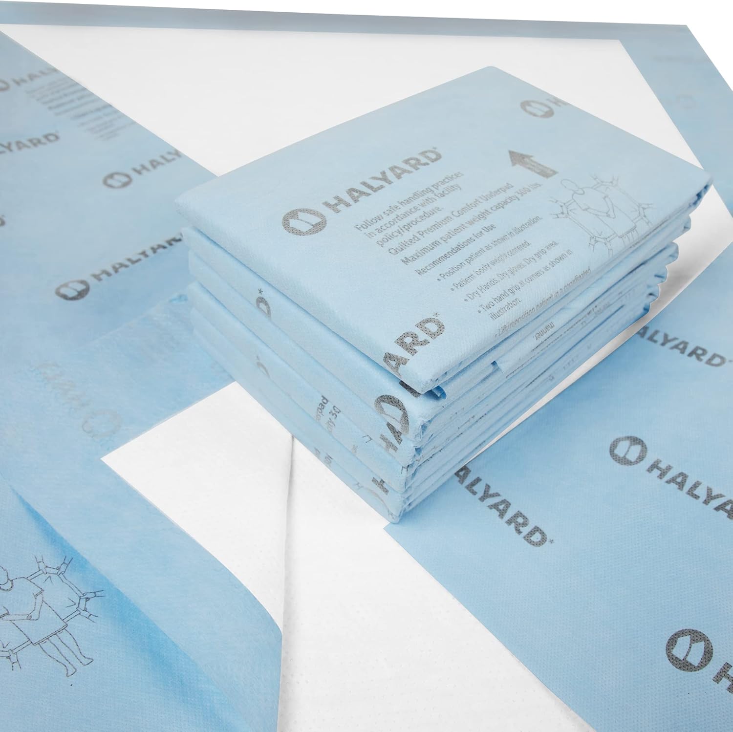 HALYARD Premium Disposable Underpads, 30" x 36", Absorbent