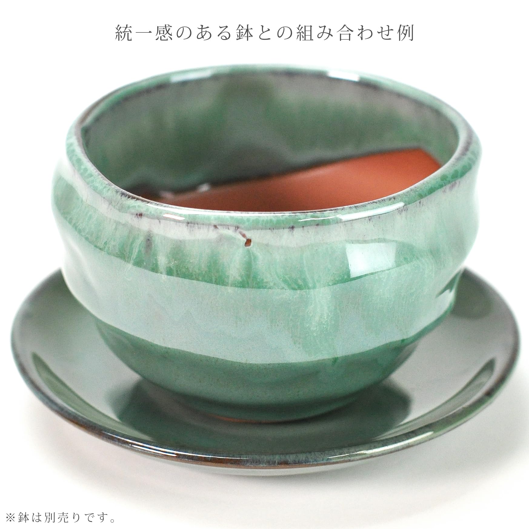 人工盆栽 緑色 陶器製鉢 楽天市場】盆栽鉢 陶器 4.5〜5.5号 木瓜鉢 モッコ鉢 おしゃれ 専門店