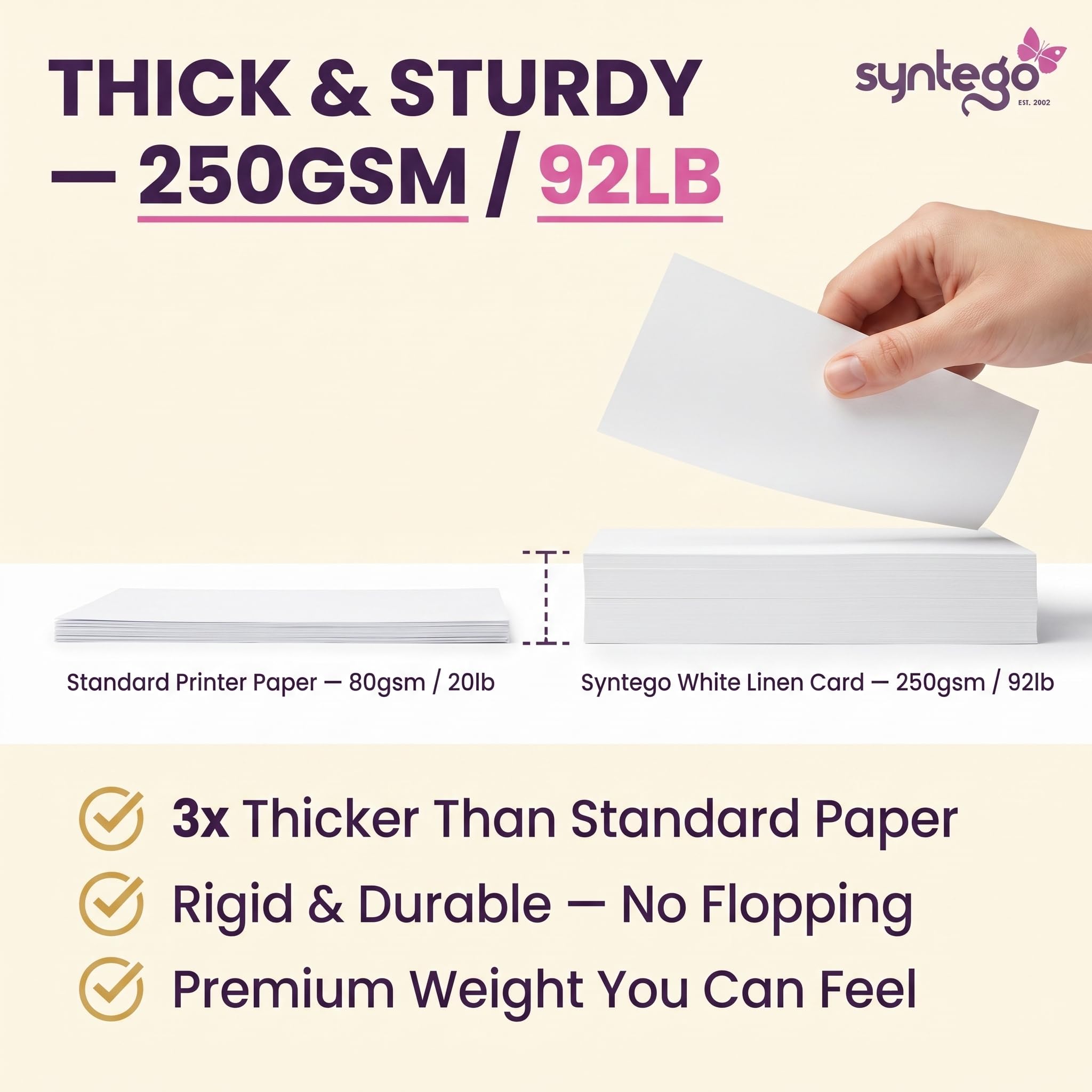 A4 Card White Silkweave Linen Textured Matt 250gsm x 10 Sheets