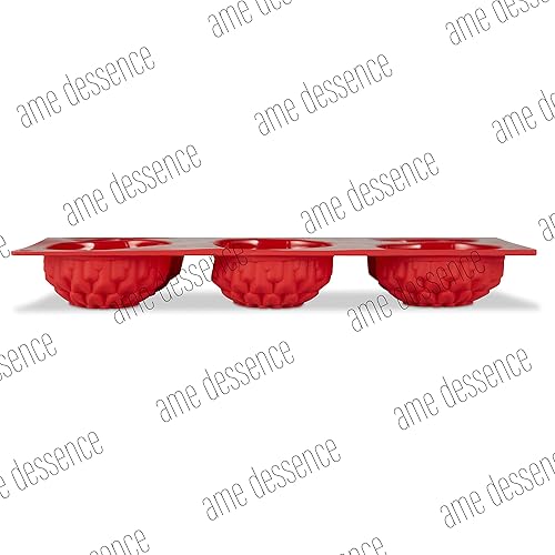 Miniatura 3 de AME D'ESSENCE Molde de silicona con forma de dalia para hornear, antiadherente, flexible, capacidad de 6 tazas (3.89 onzas), reutilizable y de grado