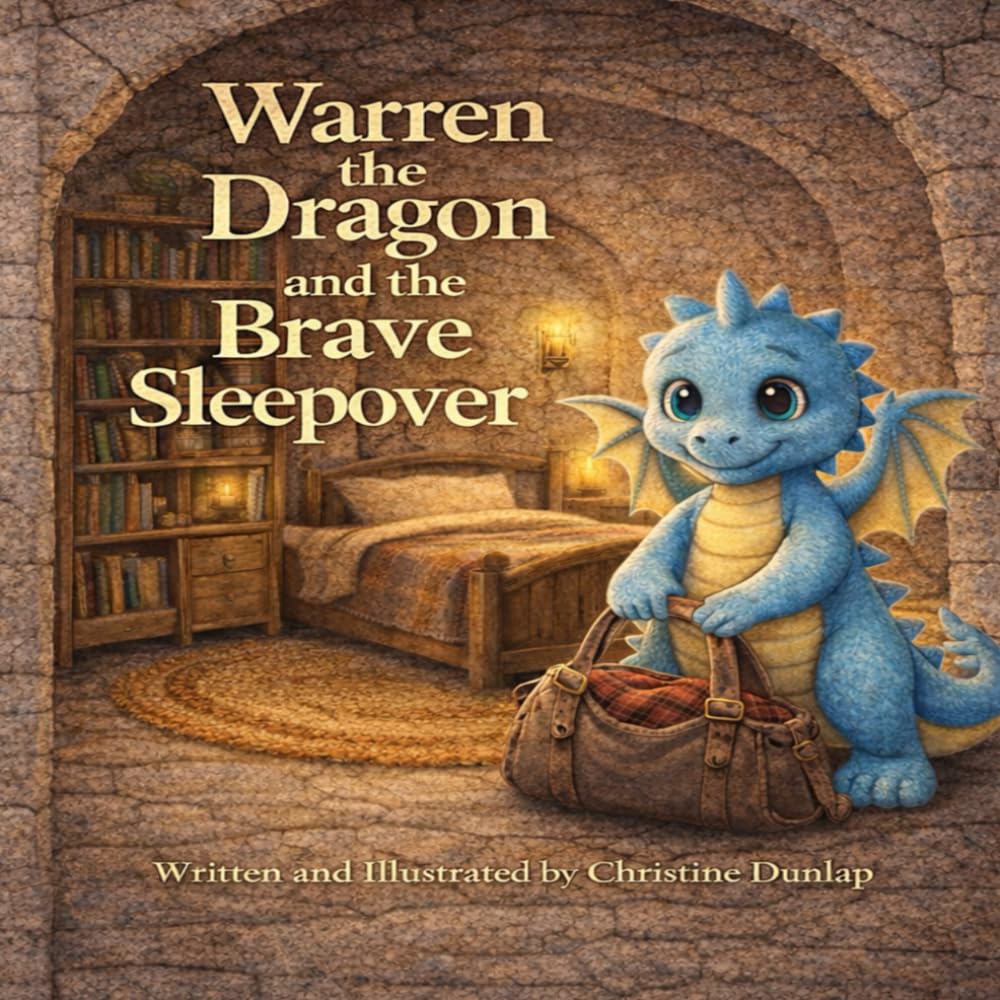 Warren the Dragon and the Brave Sleepover: A Cozy Story About Bravery and First Sleepovers