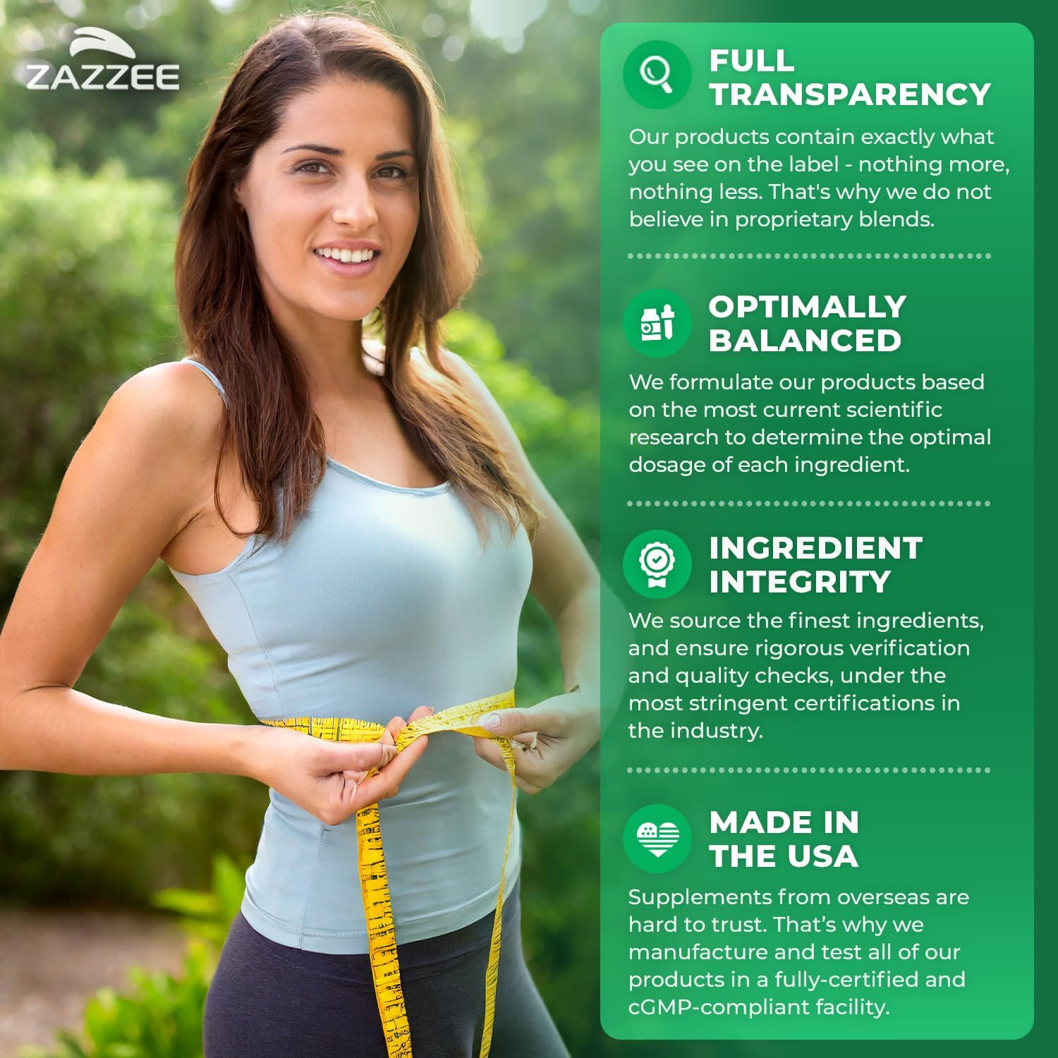 Zazzee USDA Organic Green Tea 20:1 Extract, 6000 mg Strength, 50% EGCG, 98% Polyphenols and 80% Catcehins, 120 Vegan Capsules, 4 Month Supply, Standardized and Concentrated 20X Potency, Non-GMO - Image 6