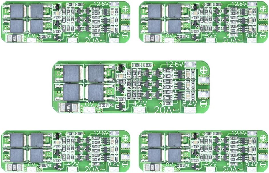 5pcs 3S 20A 12.6V Li-ion Lithium Battery 18650 Charger Protection Board PCB BMS Cell Charging Protecting Module