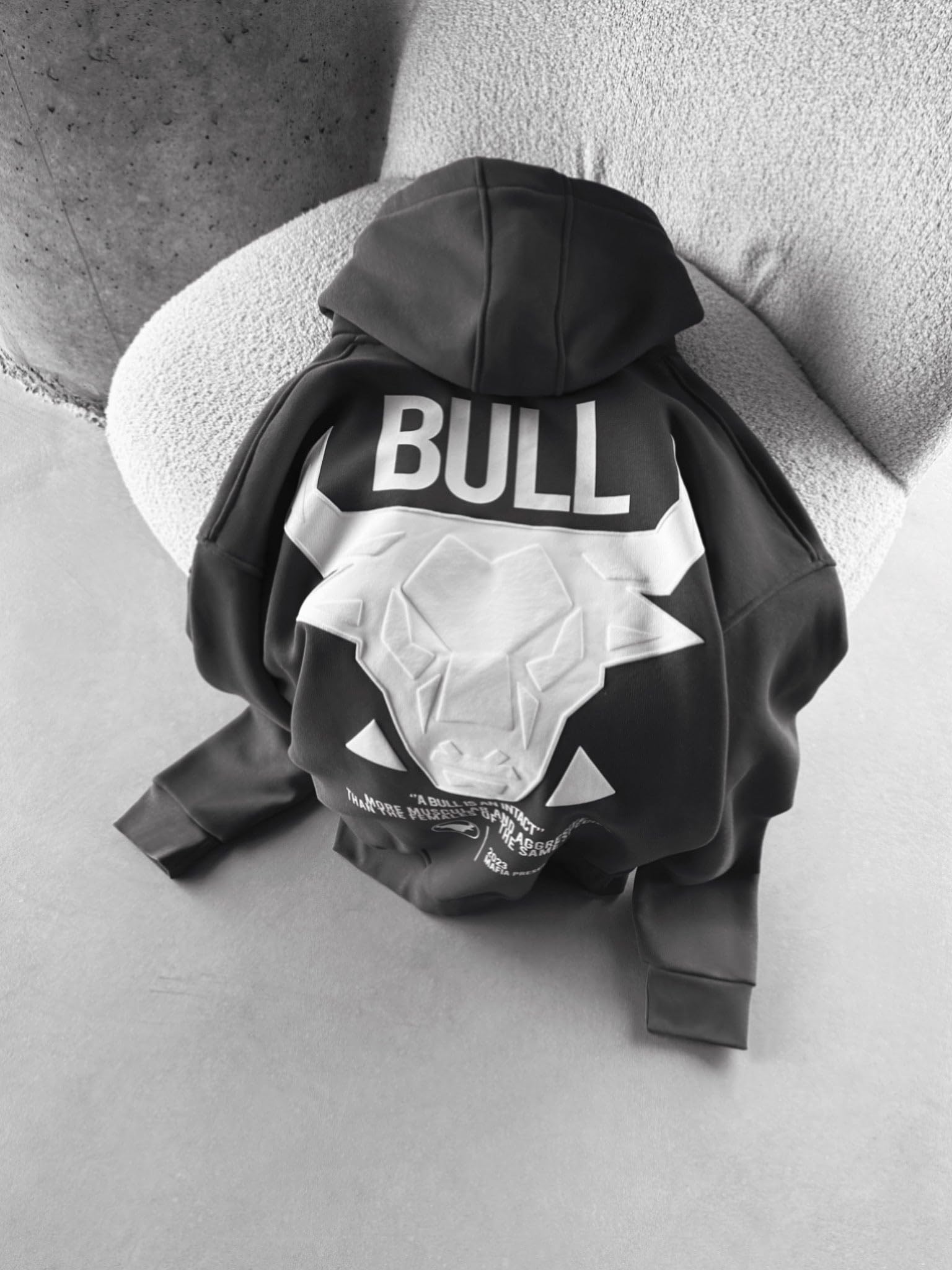 Oversize Bull Hoodie - Anthracite