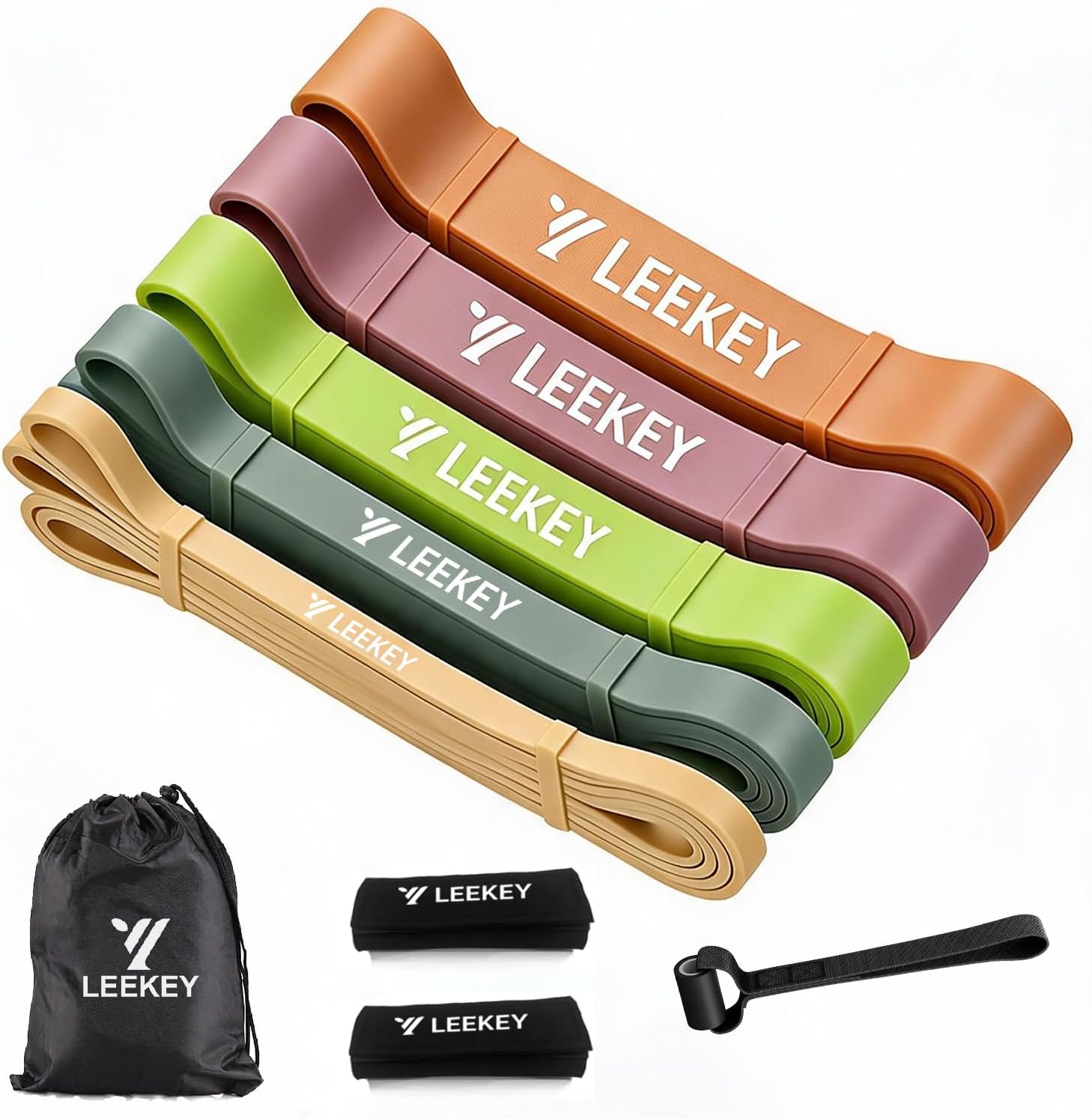 LEEKEY Resistance Bands Set for Pull Up Assistance & Exercise