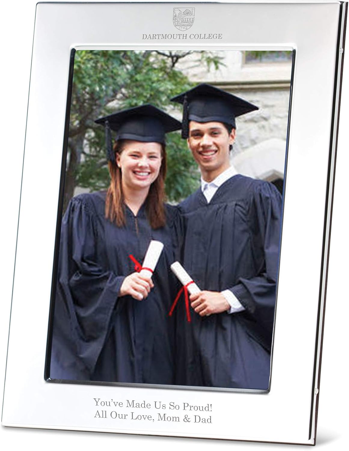 M. LA HART Dartmouth Polished Pewter 5x7 Picture Frame