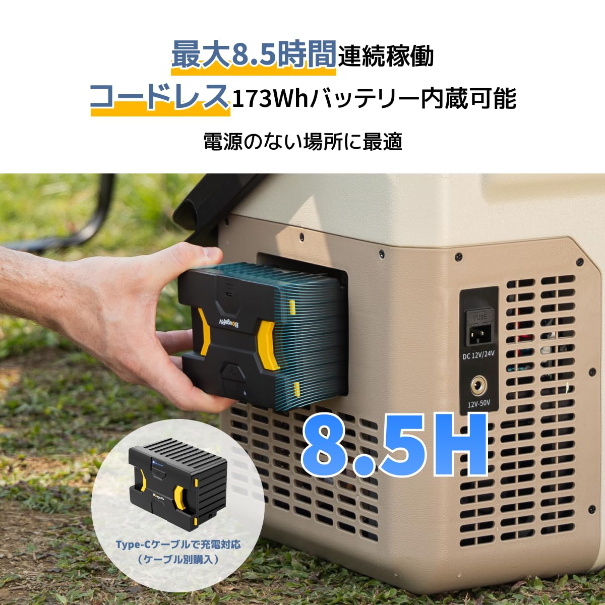 Amazon.co.jp: 【防災認定】【急速冷凍＆173Whバッテリー付属】BougeRV