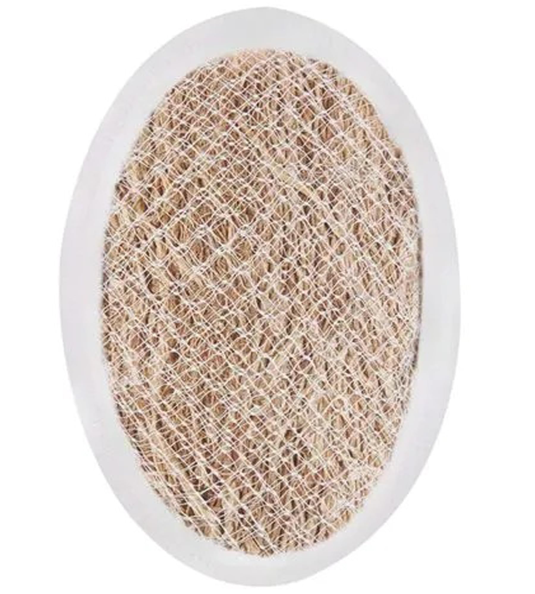 Natural Loofah, Made with Vetiver Body Scrubber, Peerkangai Scrub, for Bathing with Handle, For men and women (Round Shape) - Set of 3-image-41