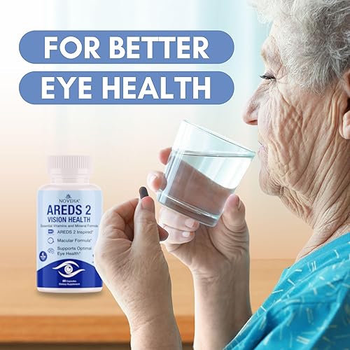 Miniatura 5 de NOVEHA AREDS 2 Suplemento de vitaminas y minerales para los ojos  Fórmula de apoyo de la visión con luteína, zeaxantina, arándano, Eyebright y