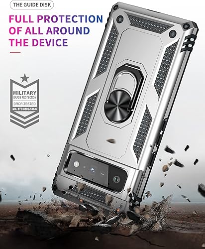 Miniatura 9 de Korecase Funda para Google Pixel 6a, resistente, de cuerpo completo, a prueba de arañazos, a prueba de golpes, protección de cámara incorporada,