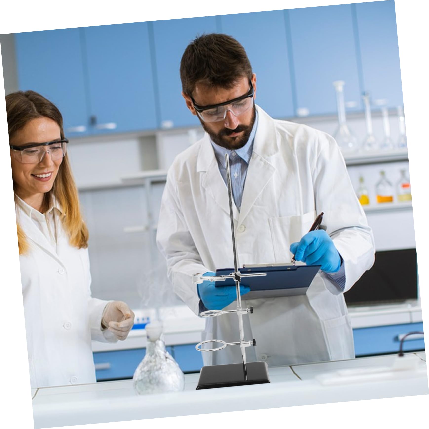 Ciieeo Marco De Hierro Para Laboratorio Soporte Para Equipos De Laboratorio Material Metálico Abrazadera Para Tubos De Ensayo