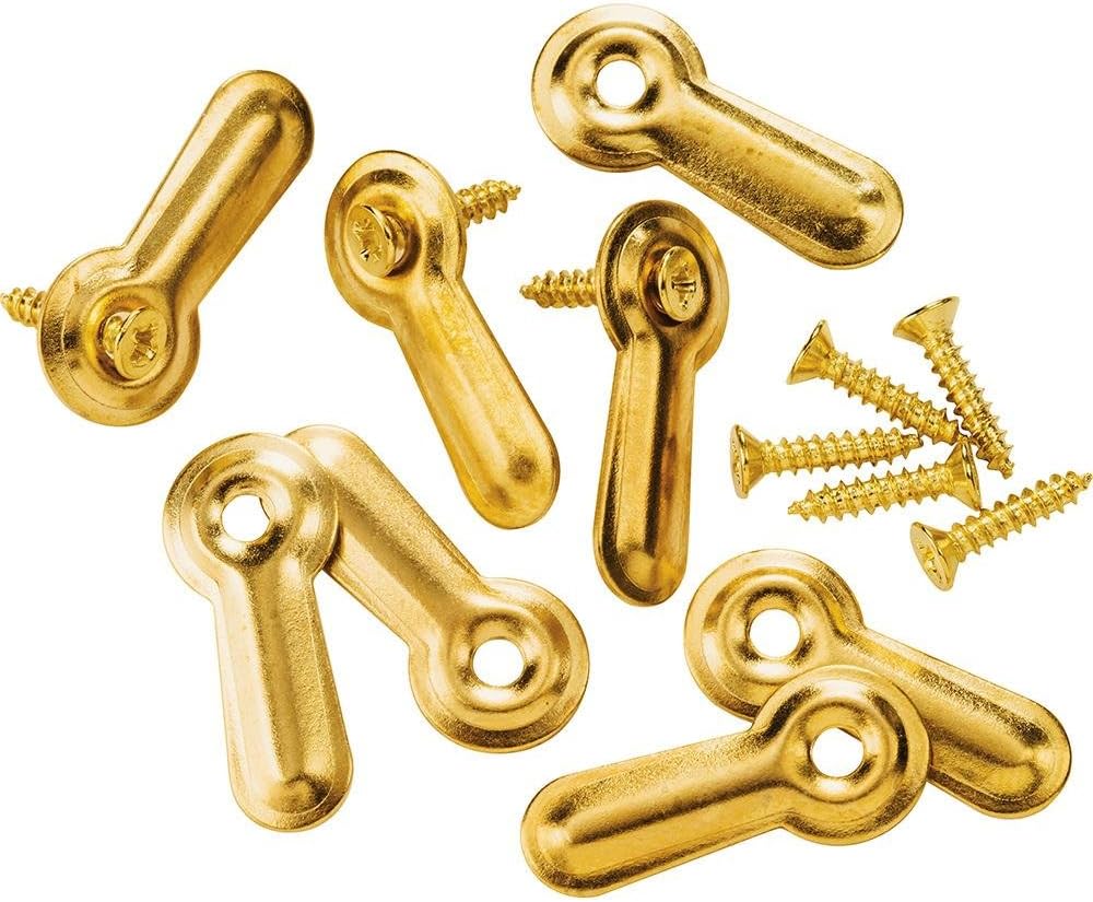 Brass Turn Buttons, 8Pack And Furniture Door Catches