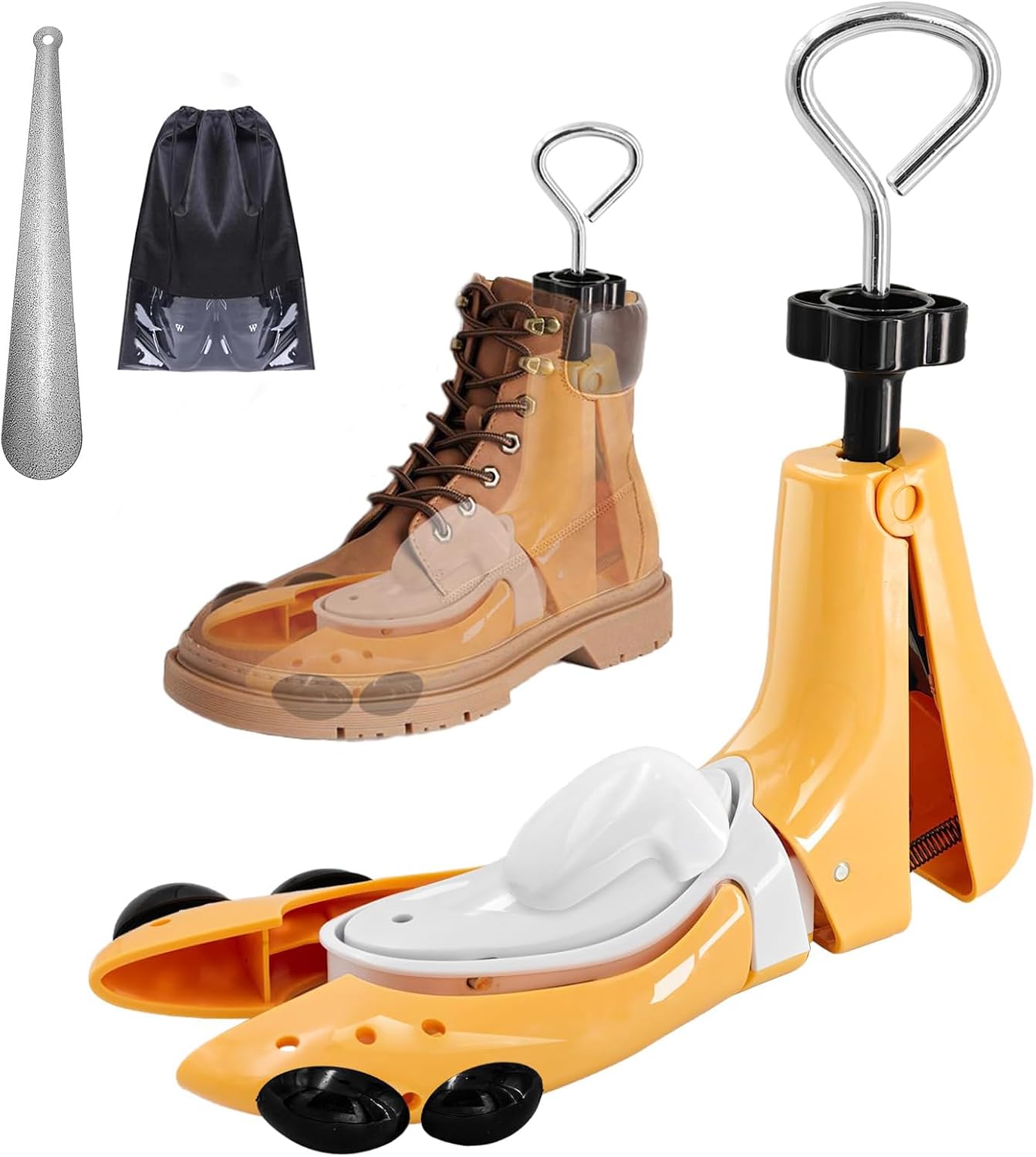 Shoe Stretcher Men Women, Boot Stretcher for Wide Feet, Shoe Tree Adjustable Length, Width & Hight(1 Pcs Not a Pair)