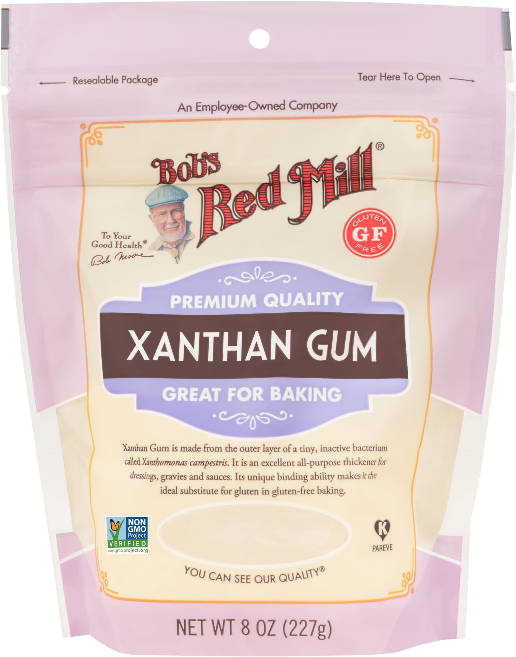 Bob's Red Mill Xanthan Gum, 8oz (Pack of 1) - Gluten Free, Vegan, Keto Friendly, Kosher