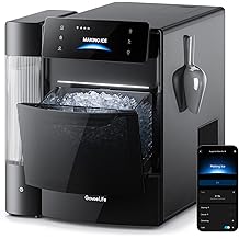 GoveeLife Smart Nugget Ice Maker Pro, 60lbs Daily, 6-Minute First Ice, 40dB Ultra-Quiet with AI NoiseGuard, App &amp; Voice Control, Self-Clean, 3.5lbs Basket &amp; Dual Water Tanks, for Home Kitchen, Party