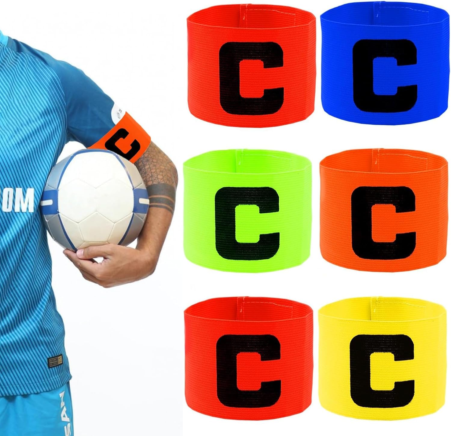 YSFVNP 6 Pcs Captains Armband, Captains Armband Kids, Bright Colors