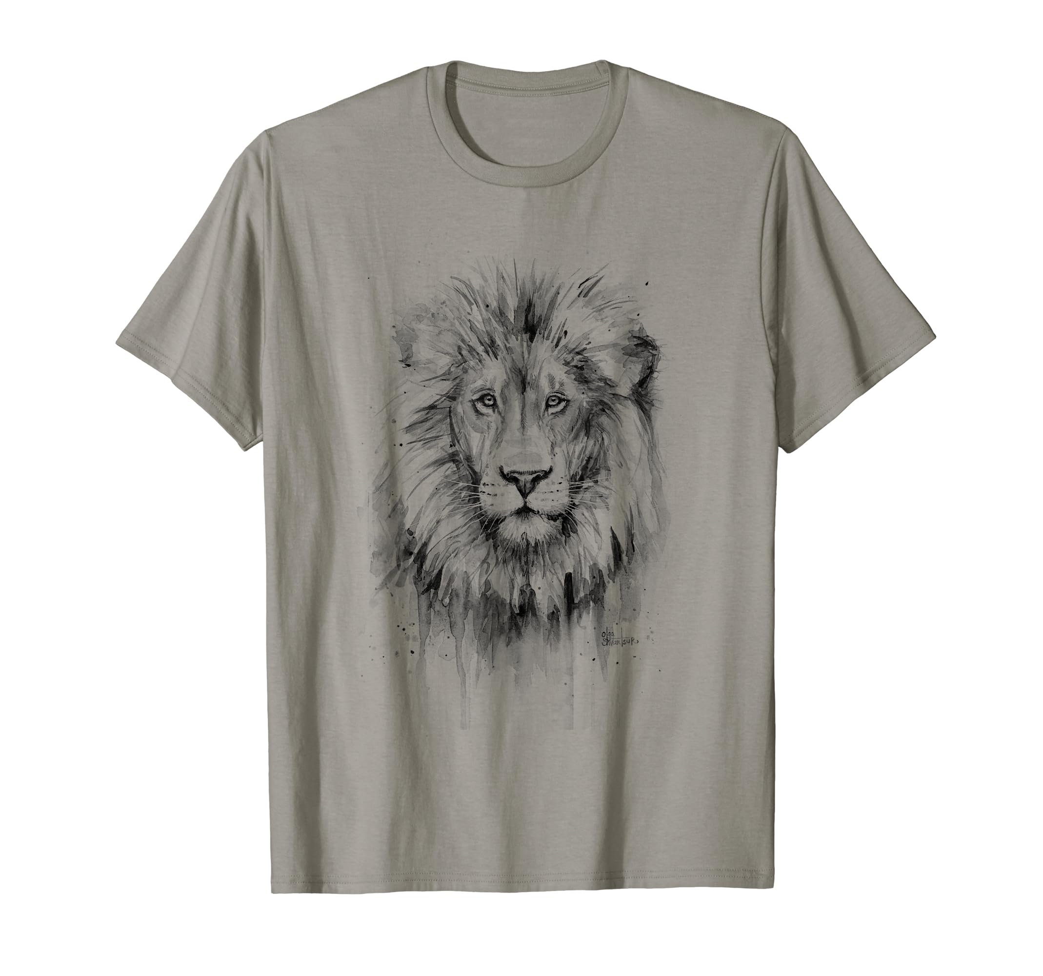 Lion Watercolor Painting T-shirt