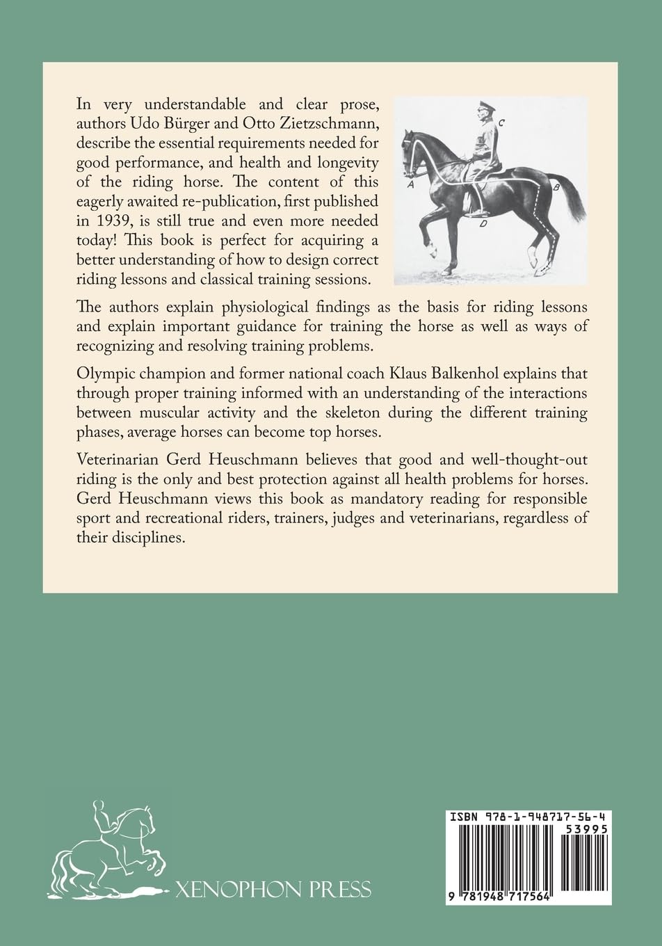 The Rider Forms the Horse: Function and Development of the Muscles of the Riding Horse