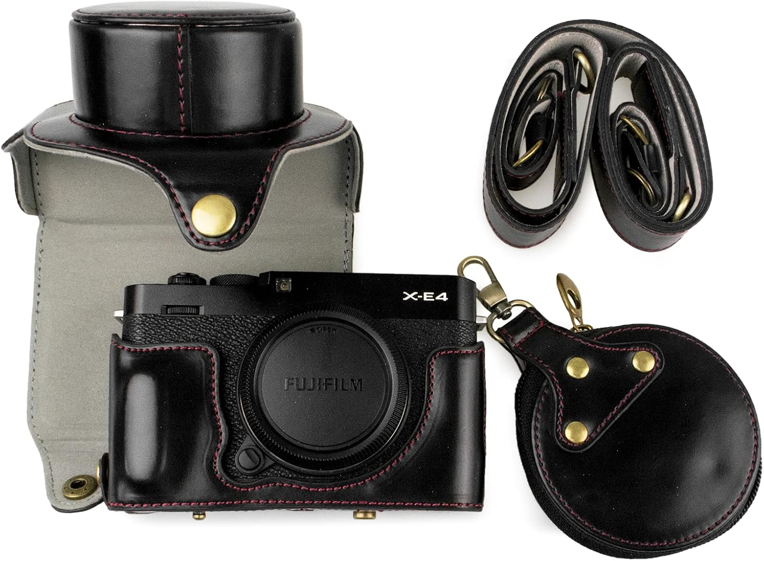 MUZIRI KINOKOO Fuji XE4 Case, Protective Case Compatible for Fujifilm X-E4/ XE4 Camera