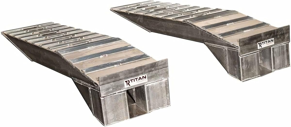 Semi Truck Ramps, 9" Lift Height, 10,000 lb GAWR, Titan Ramps