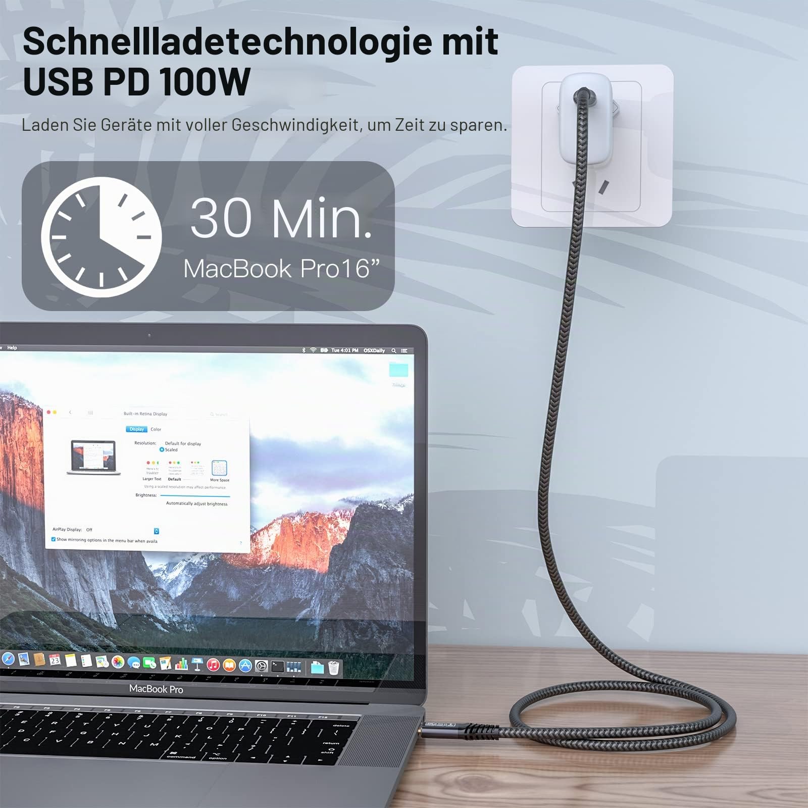 CAKOBLE usb c kabel 4m,[2 Stück 4m] 100W USBC 3.2 20 Gbps datenkabel USBC, 4K@144Hz USB C Lang Kompatibilität Thunderbolt 4 Kabel Für i-Phone 16, MacBook iPad Pro,S25 usb c datenkabel