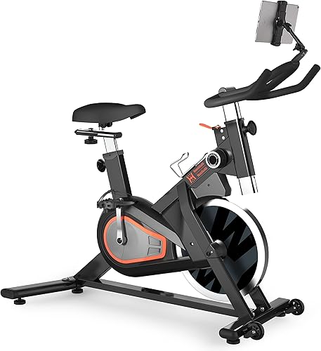 Womens Health Mens Health Bicicleta estática de ciclismo para interiores con transmisión silenciosa por correa resistencia magnética de 14 niveles