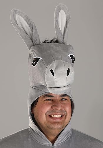 Miniatura 3 de Fun Costumes Mono de burro gris para adultos, talla grande, traje de burro de Halloween