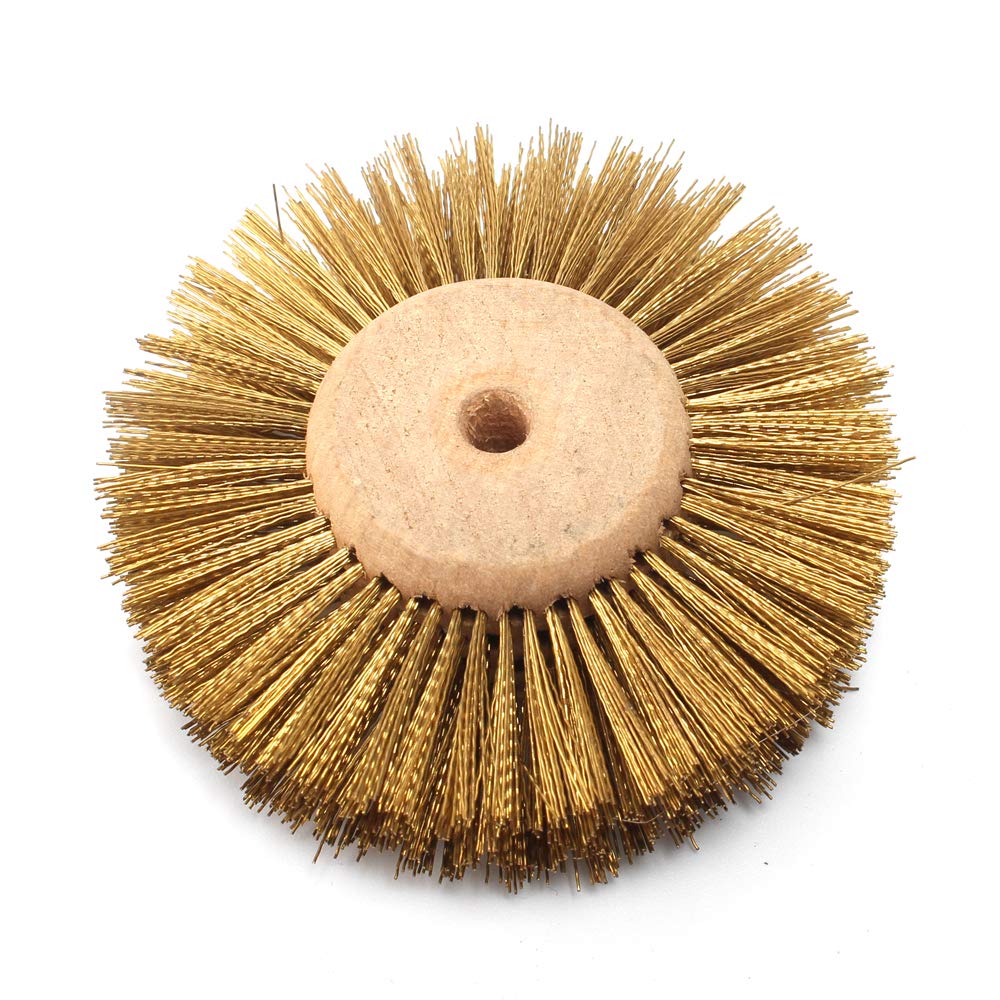 3 Inch Copper Wheel Brush Rotary Tool for Metal Buffing Polishing