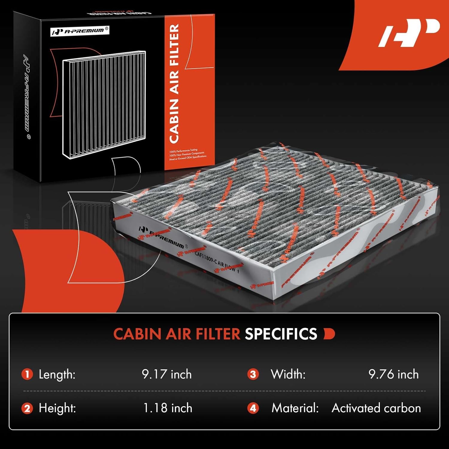 A-Premium 2-PC Engine & Cabin Air Filter with Activated Carbon Compatible with Chevrolet Silverado 1500 2500 HD 3500 HD, Suburban, Tahoe & GMC Sierra 1500 1500 Limited 2500 HD 3500 HD & GMC Yukon