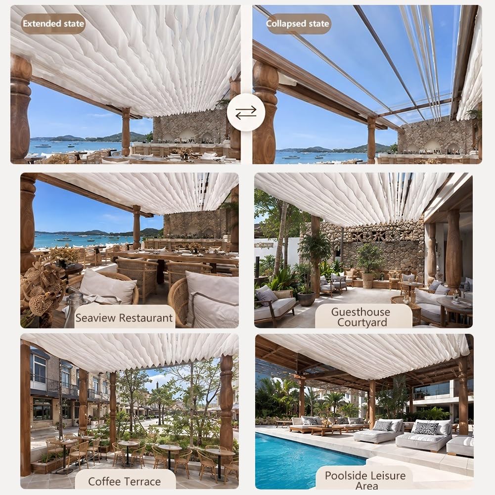 10 Pièces Rideaux De Plafond pour La Décoration d'une Pergola