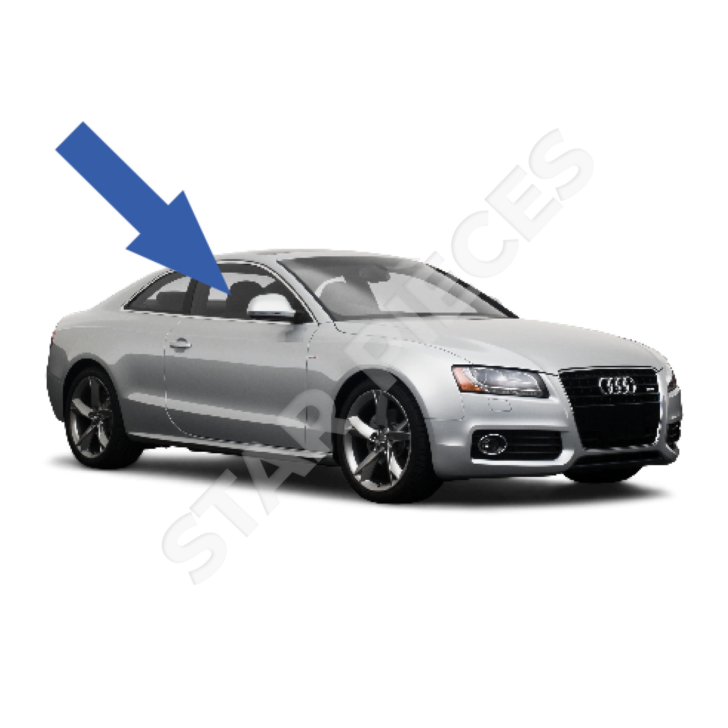 STARKIT PERFORMANCE Leve vitre compatible pour Audi A5 coupé (2007-2016) AVANT DROIT (passager) 8T0837462C, 8T0837462D