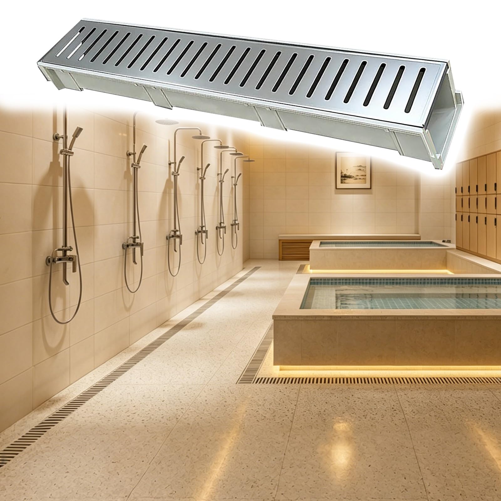 Canal d'évacuation d'eau pour sublimer le drainage de votre piscine et terrasse