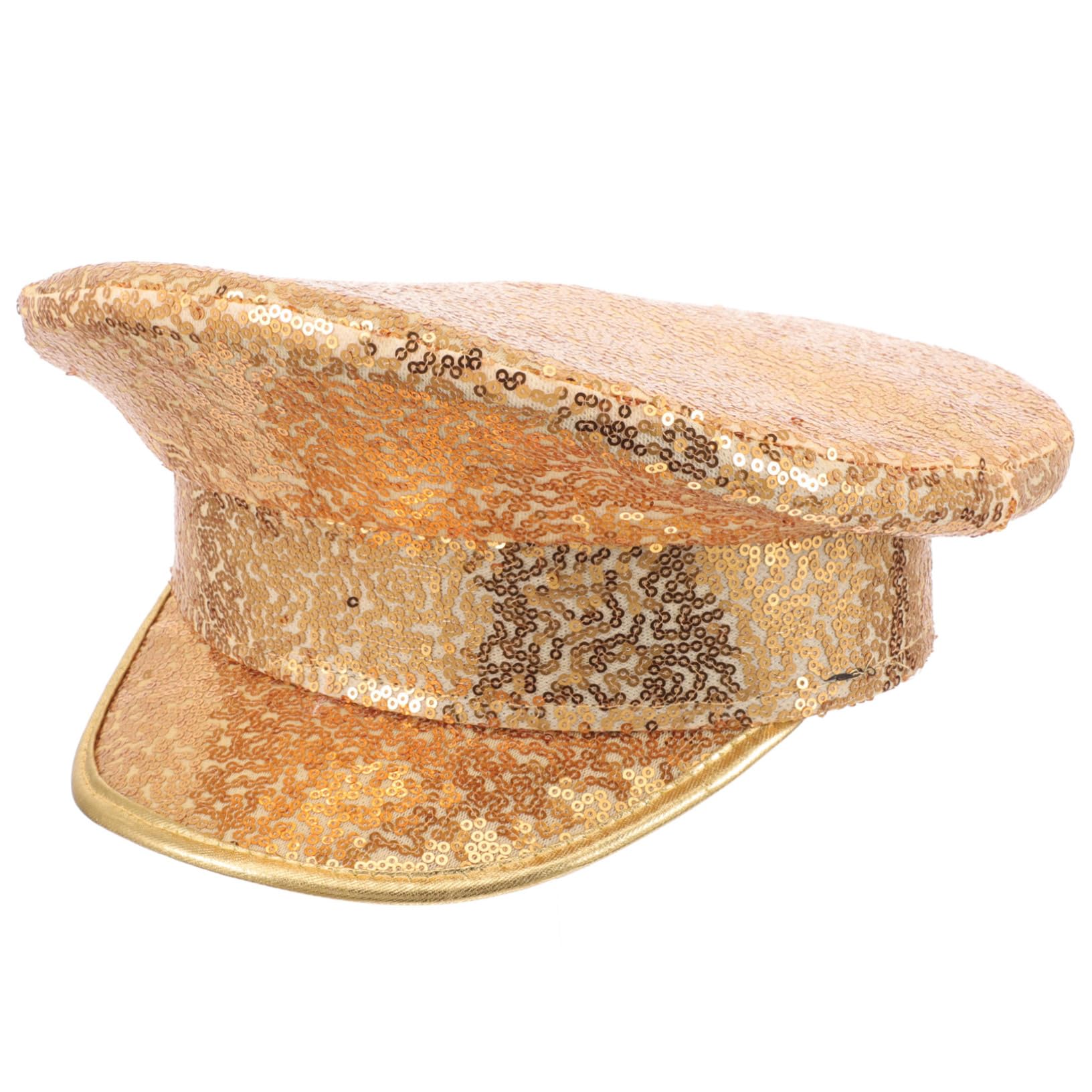 GALPADA cappello piatto con paillettes cappello di paillettes da della festa in costume con da con in poliestere
