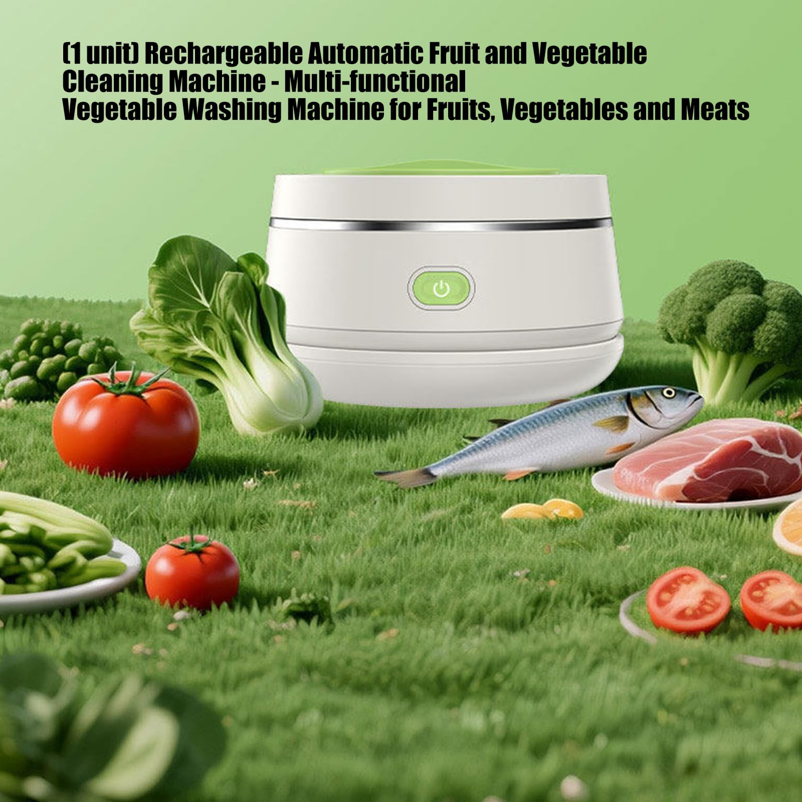 Detergente per frutta e verdura Operazioni automatiche Struttura in ABS Design a risparmio energetico a basso rumore Adatto per la sicurezza alimentare della famiglia Lavatrice prodotti non udibile