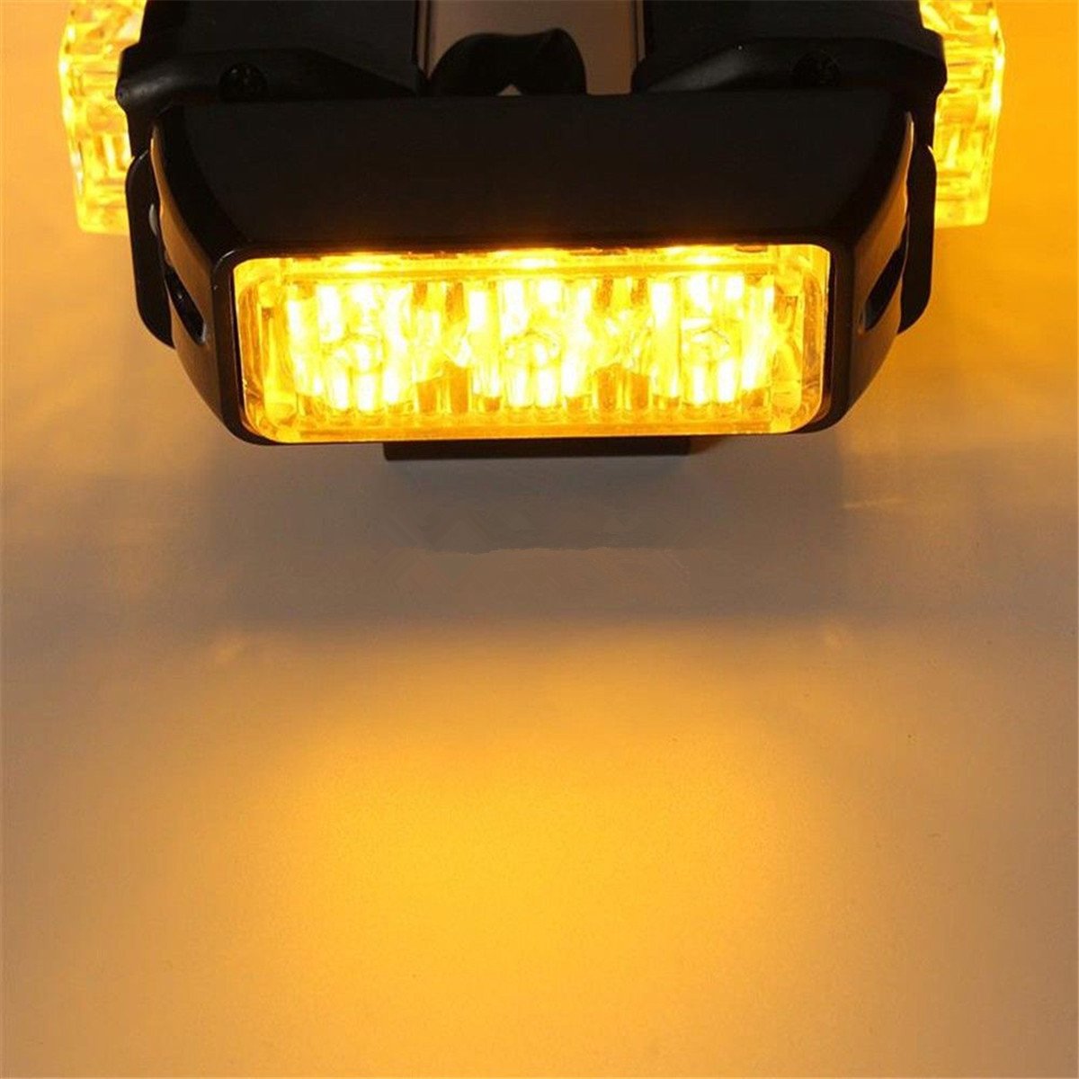 BININBOX 54 LED 7 trybów dwustronny doradca ruchu drogowego ostrzeżenie w nagłych wypadkach pojazd światło stroboskopowe miganie lampa ostrzegawcza zestaw barowy furgonetka ciężarówka 12 V (żółty)